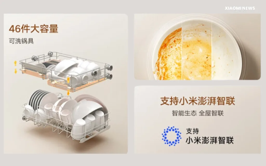 Xiaomi Mijia S10 Dishwasher Design and Build