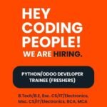 We Are Hiring Python Developer (Fresher) in 2025