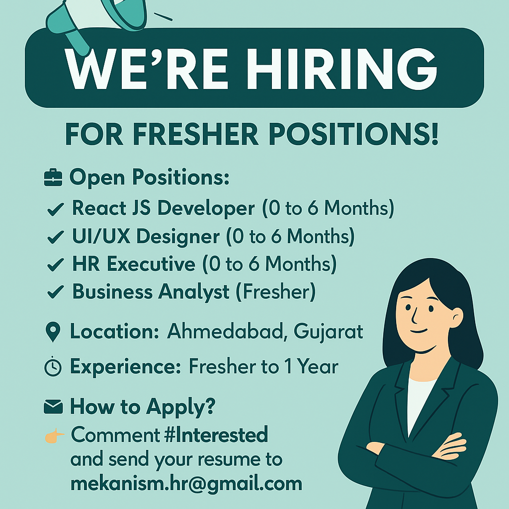 Fresher Jobs in Ahmedabad 2025