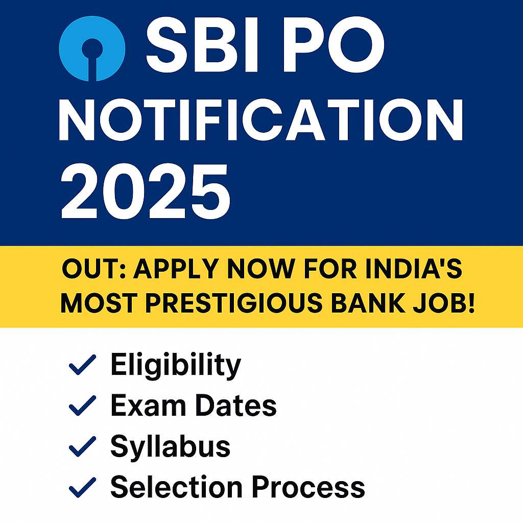 SBI PO Notification 2025