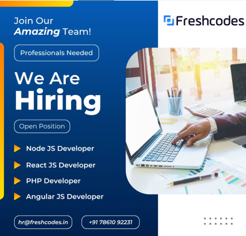 (Freshcodes is Hiring in 2025:)