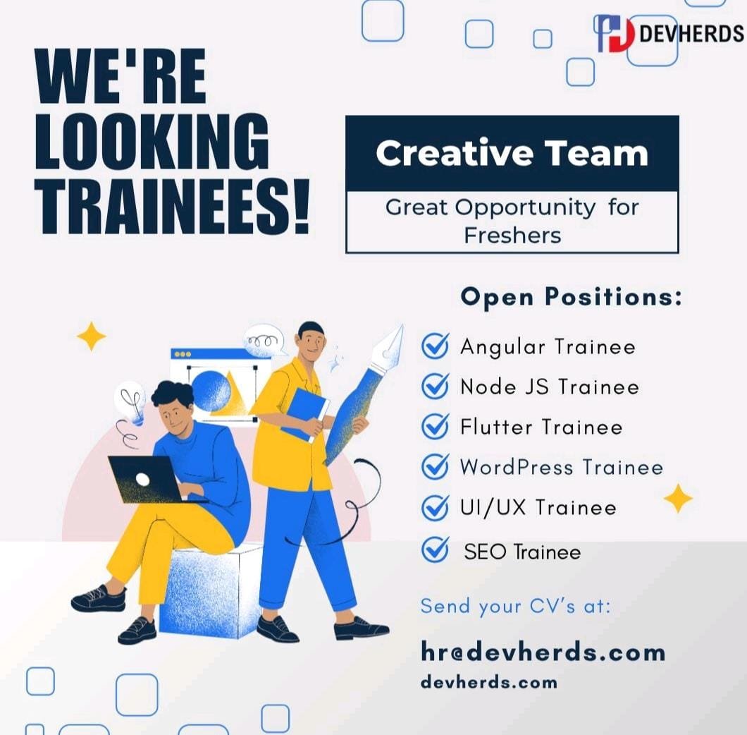 Trainee Jobs for Freshers 2025