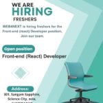 We Are Hiring Freshers for Front-End Developer In 2025