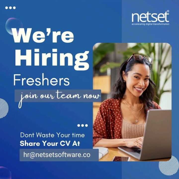 NetSet Software Solutions Is Hiring Freshers 2025