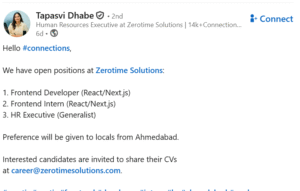 Hiring at Zerotime Solutions 2025